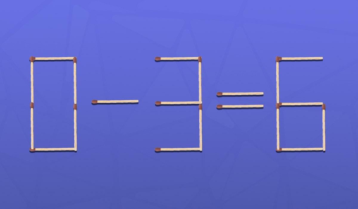 Bara ett geni kan lösa ett tändstickspussel på 9 sekunder Bara ett geni kan lösa ett tändstickspussel på 9 sekunder.