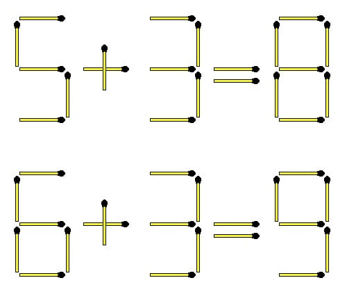 Lösning på tändstickspussel