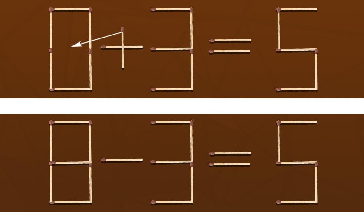 IQ-test: du behöver bara vända på en tändsticka