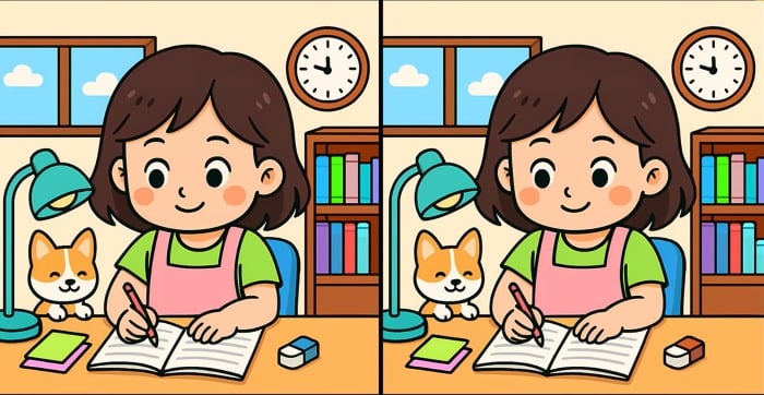 Pussel - Hitta skillnaderna utmaning