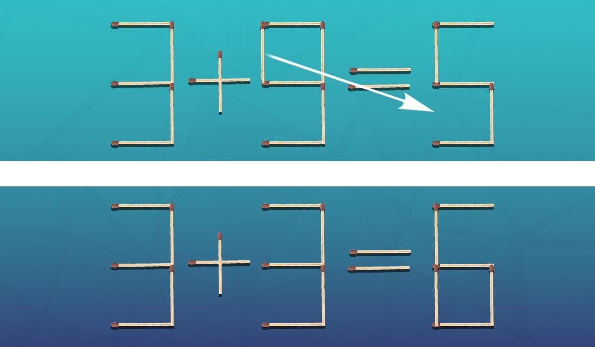 Vilken tändsticka måste flyttas för att likheten ska bli korrekt: ett pussel för genier