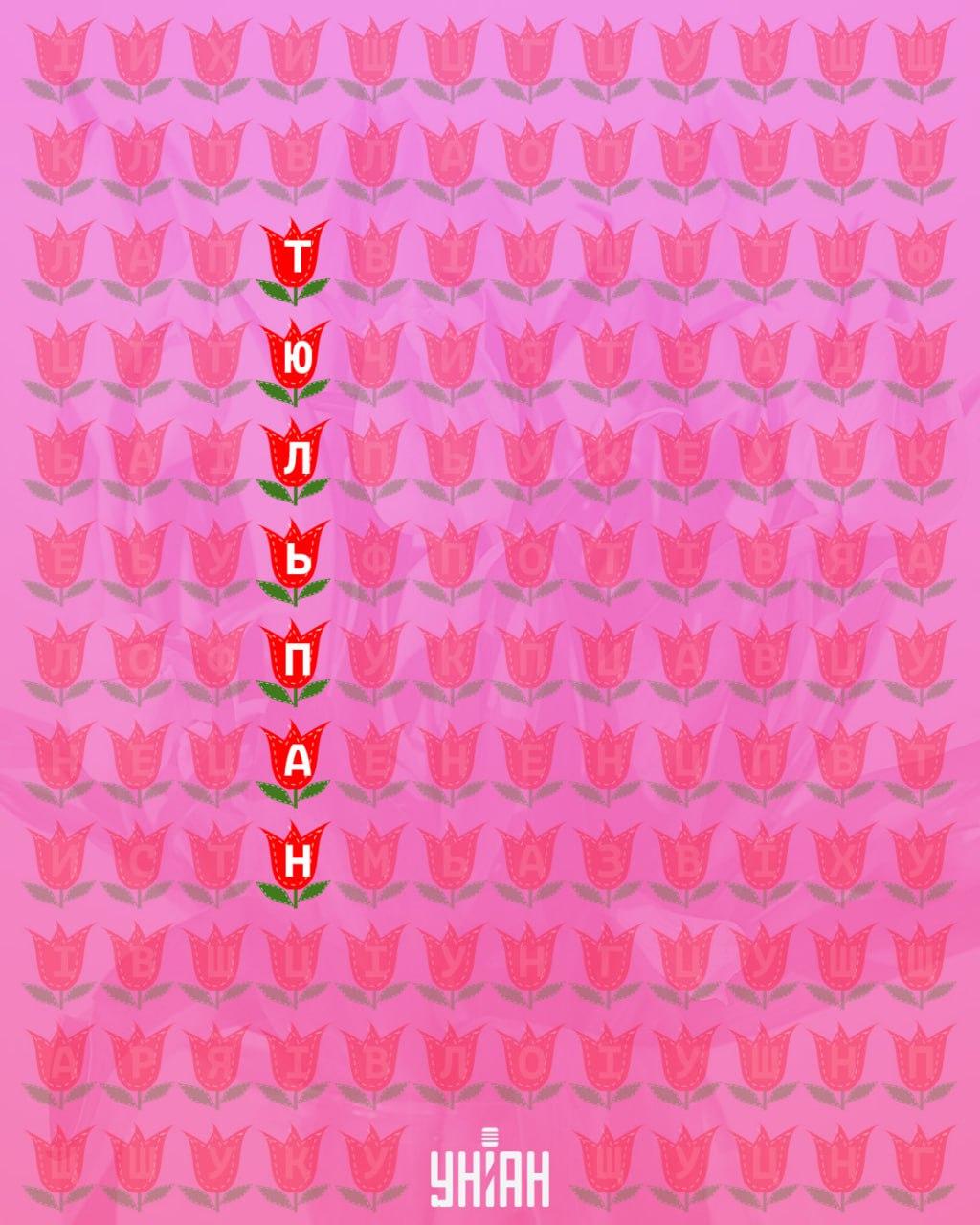 Kan du hitta ordet tulpan på 11 sekunder: en mycket svår optisk illusion