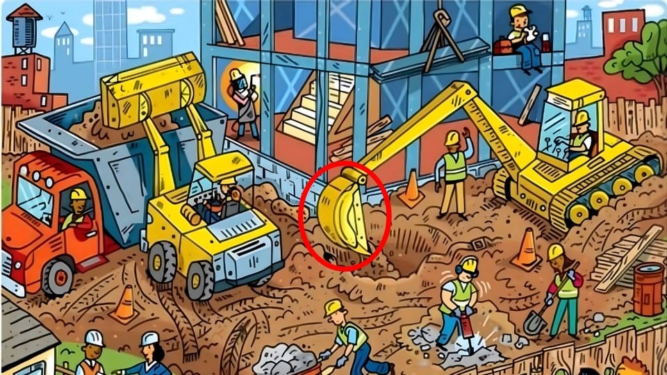 Hjärnbrytande uppgift: endast personer med skarp syn kan hitta en banan på 9 sekunder