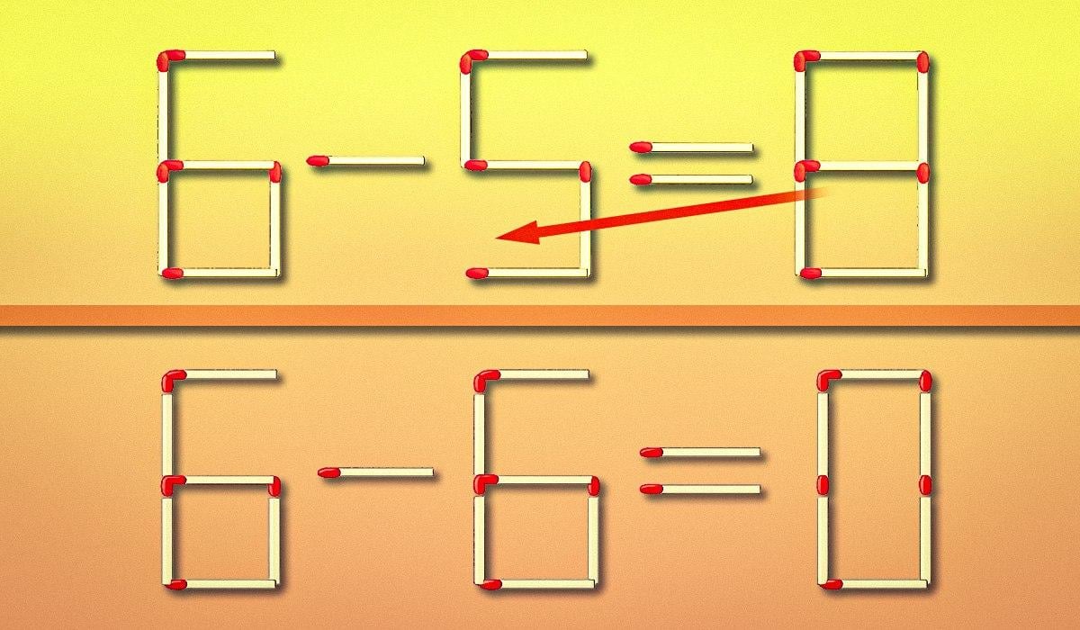 Det tar 10 sekunder att flytta bara en tändsticka: ett intelligenstest Du behöver bara flytta en tändsticka på 10 sekunder: ett intelligenstest