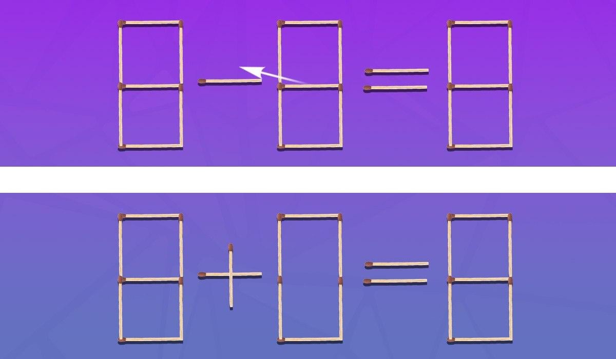 Vilken matchning och var man ska flytta matchningen för att göra jämlikheten sann: ett knepigt IQ-test Vilken tändsticka och vart den ska flyttas för att göra likheten sann: ett knepigt IQ-test