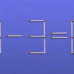 Bara ett geni kan lösa ett tändstickspussel på 9 sekunder.