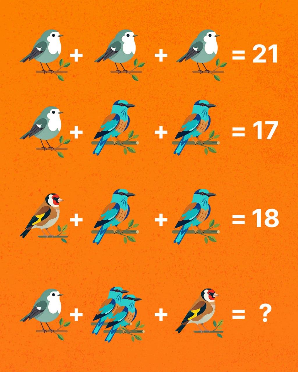 Bara ett geni kan räkna alla fåglar: ett förvånansvärt svårt pussel Bara ett geni kan räkna alla fåglar: ett förvånansvärt utmanande pussel