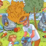 Ett pussel för dem med lysande syn: hitta sköldpaddan på