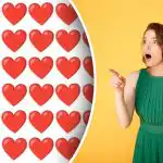 Galet pussel för experter: du måste hitta en konstig hjärt-emoji