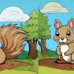 Super-IQ-test: hitta 3 skillnader i en bild av en ekorre på 25 sekunder Super-IQ-test: hitta 3 skillnader i en bild av en ekorre