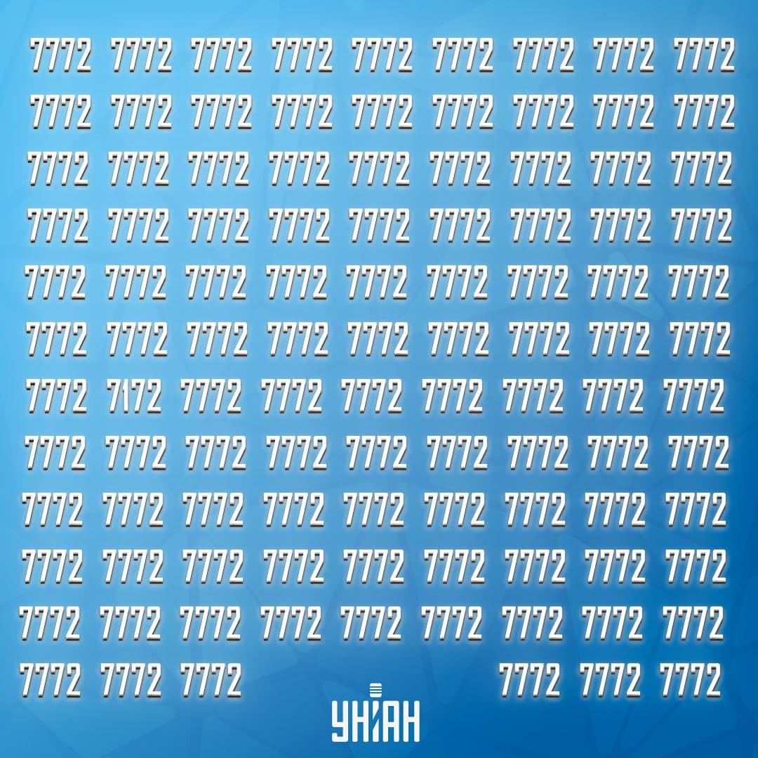 Hitta ett konstigt nummer i bilden / Moje collage