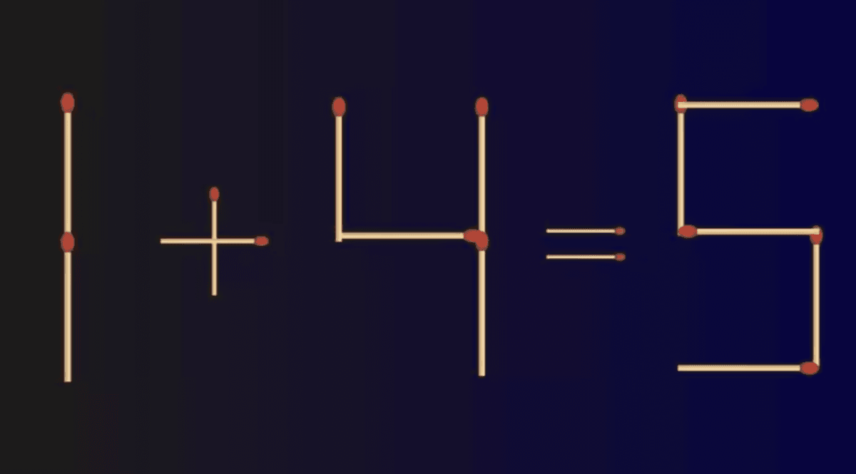 Slutresultatet är 7 - 4 = 3