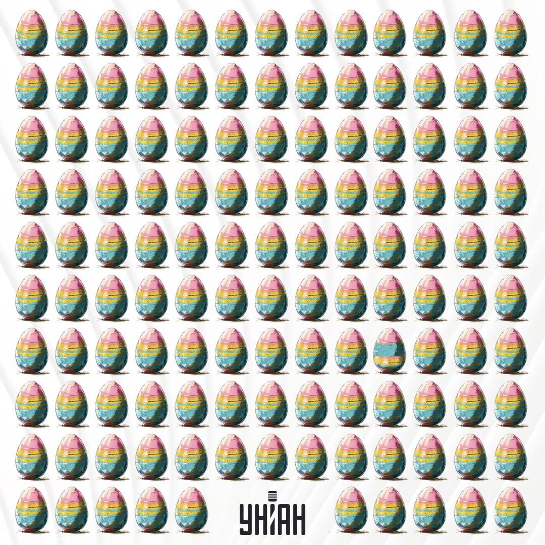 Det är nödvändigt att hitta en pysanka, som inte är som de andra på bilden / Moje collage