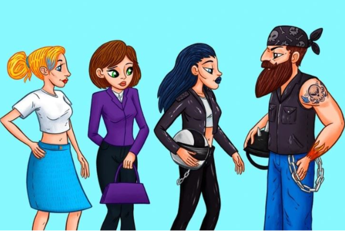 Hitta en cyklists fru på 7 sekunder / Bright Side-ritning