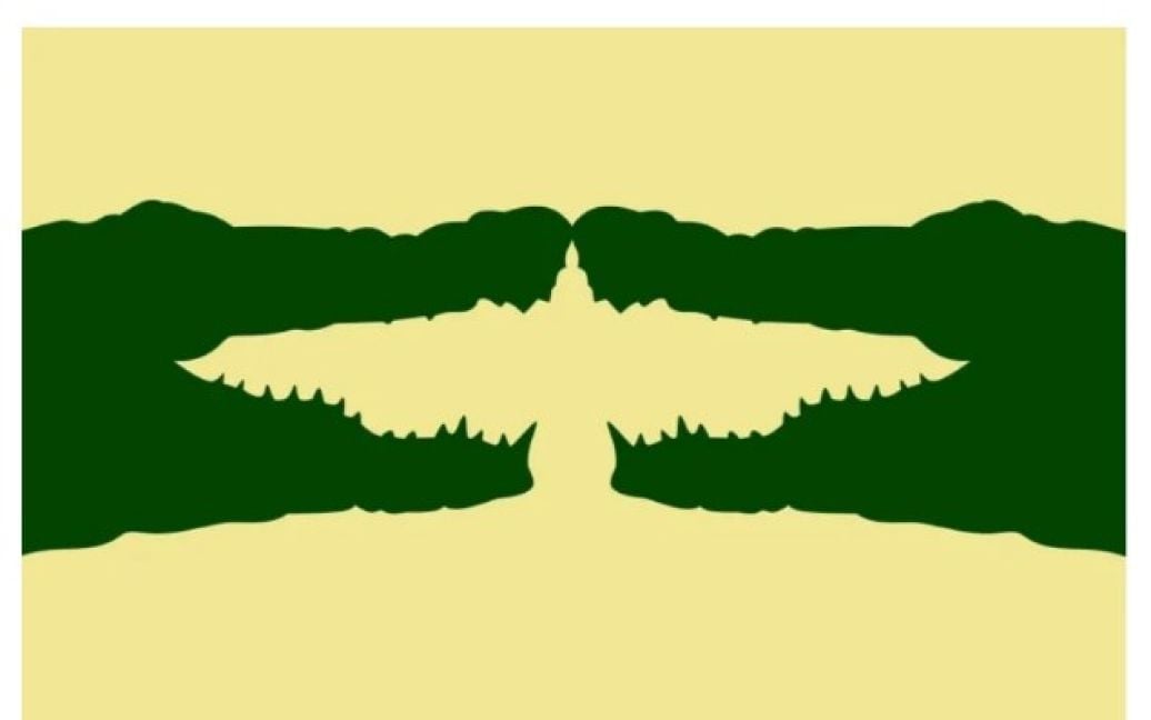 Bild med många blommor där en skiljer sig