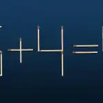 Vilken tändsticka måste flyttas för att likheten ska bli sann: